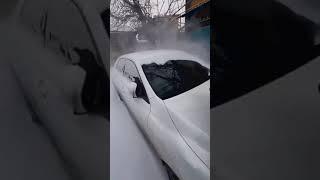 Fastest way to de snow your car