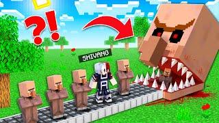 There Is A Eating Head Villager In Our World in Minecraft..