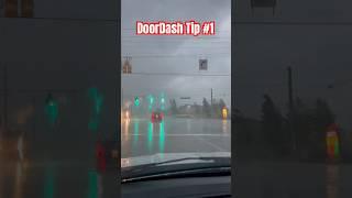 Bad weather brings about some of the BEST tips #doordash #doordashdriver #deliverydriver