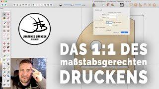 Maßstabsgerecht Drucken leicht gemacht  Sketchup für Holzwerker