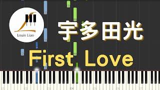 宇多田光 First Love 初戀 日劇 魔女的條件 主題曲 鋼琴教學 Synthesia 琴譜