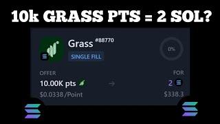 10k Grass Points  = 2 Sol ?  Grass Airdrop Price Prediction and Updates