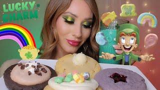 ASMR St. Patricks Day CRUMBL COOKIES 🪙 *Mukbang*