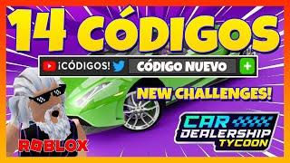 CÓDIGO NUEVO14 CÓDIGOS de CAR DEALERSHIP TYCOON  RACE DEALER  Roblox 2024  EMiLiOR