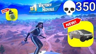 350 Elimination ADIDAS Solo Vs Squads Zero Build Gameplay Wins Fortnite chapter 5