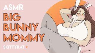 Big Bunny Mommy Almost Sits on You F4A Comfort Snuggles Headpats Rain Sleep ASMR