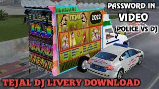 TEJAL DJ LIVERY DOWNLOAD तेजल डिजे गेम डाउनलोड bus simulator Indonesia Rajasthani bussid #djdownload