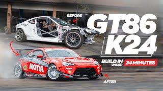 GT86 VTEC K24 Drift Build in 20 Minutes