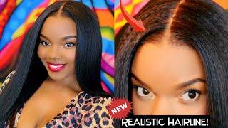 Natural Wig and Hairline w HD Lace + Kinky Edges ft. bestlacewigs #trending