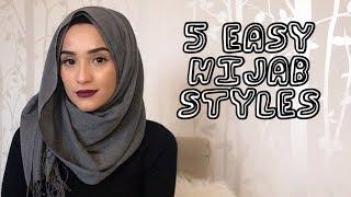 5 EASY HIJAB STYLES TUTORIAL  _MILASMAMA