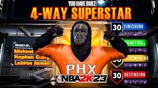 NEW 4-WAY SUPERSTAR BUILD IS THE BEST BUILD IN NBA 2K23 *NEW* BEST GAME BREAKING BUILD IN NBA2K23