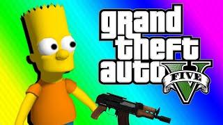 GTA5 Funny Moments - Every Bullet is RANDOMIZED