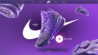 Web Design Timelapse Nike Homepage  Wix Studio Webpage Design