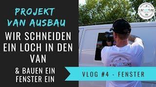 Camping Fenster Einbau  Camper Ausbau Vlog 4  VW T5 Camper