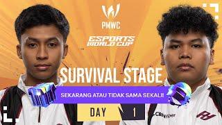 ID 2024 PMWC x EWC Survival Stage Day 1  PUBG MOBILE WORLD CUP x ESPORTS WORLD CUP