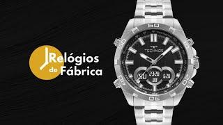 Relógio Masculino Technos AnaDigi Prata BJK629AB1P  REVIEW  Relógios de Fábrica