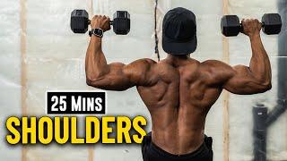 25 Minute Dumbbell Shoulders Workout  Build & Burn #13