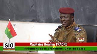 Entretien du président de la Transition avec les étudiants des universités du Burkina