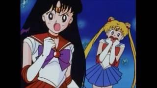 Sailor Mars Uses Mars Fire Ignite on Majin Vegeta