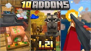 TOP 10 ADDONS PARA MINECRAFT PE 1.21 Bedrock