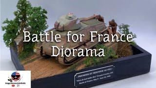 135 WW2 Diorama  Battle for France test base