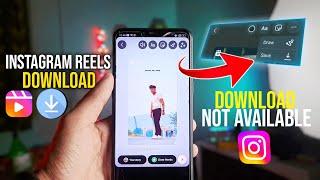 Instagram Reels Video Save Option Not Showing  Instagram Reels Download kaise kare