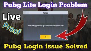 Pubg Lite login Problem  Pubg server is busy Try again later  Server Busy Problem Solve