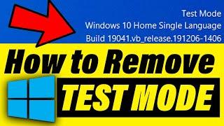 How to Remove Test Mode in Windows 10  Disable Test Mode Windows 10