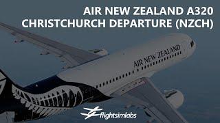 P3Dv5.1 FSLabs Air New Zealand A320 - Majestic Takeoff out of Christchurch NZCH-NZQN