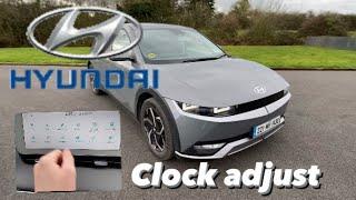 How to adjust clock and change time on a Hyundai #hyundai #clock #change