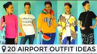 ️ 20 AIRPORT TRAVEL OUTFIT IDEAS WITH SNEAKERS  COLORFUL FASHION  SCHIPHOL AIRPORT TRENDS ️