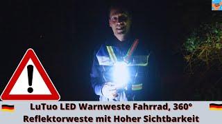 LuTuo LED Warnweste Fahrrad im Dunkeln getestet Ultimative Sichtbarkeit für sicheres Radfahren