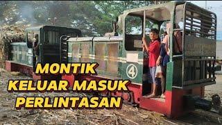 Montik PG Pagotan Keluar Masuk Perlintasan begini suasananya