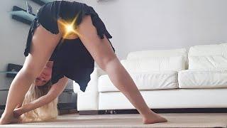 Yoga Dress Challenge. Yoga and Stretch. mix 1 upskirt