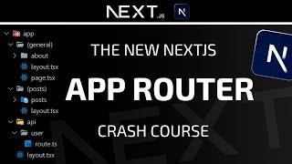 NextJS app router is amazing Learn the new NextJS in this 1.5 hour crash course.