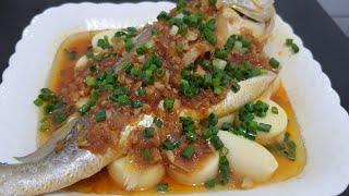 Steam fish with tofu Chinese recipe