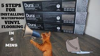 VINYL FLOORING INSTALLATION - How To - 5 STEPS FOR A PROPER DIY INSTALL - DURALUX BY FLOOR & DECOR