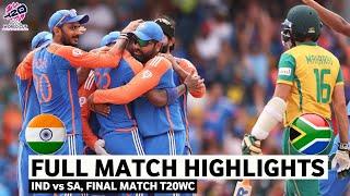 India vs South Africa ICC T20 World Cup 2024 Final Match Highlights  IND Vs SA Highlights