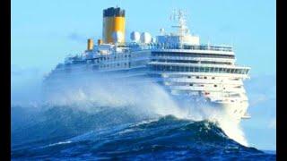 Top 10 Big Cruise Ships In Huge Storm Dangerous Waves In Hurricane