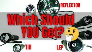 Guide to Long Range Flashlights throwers  TIR vs. Reflector vs. LEP Whats Best For You?