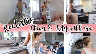 Mum of 5 Clean and Tidy with me  Hot mess  Cleaning and organising  Simple Homemaking
