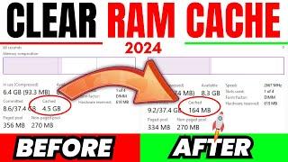 How to Clear RAM Cache in Windows 1110 in 2024  Free Ram Space in 1 Click  Speed Up PC