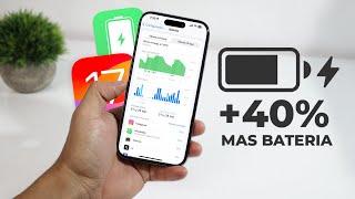 Ajustes para AHORRAR BATERÍA en tu iPhone  Solución 