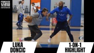 Luka Doncic INTENSE 1-ON-1 PRACTICE MATCHUP with Dallas Mavs Coach