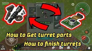 How to get turret partsHow to complete turretwhere to get heat sensor and turret parts