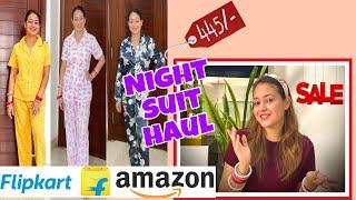 Amazon & Flipkart Haul  Night suit & Lounge wear  Starting from ₹ 400- 