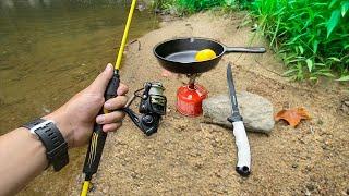 Eating Whatever I Catch.. Catch Clean Cook Creek Fishing
