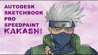 Autodesk Sketchbook Pro Speedpaint  Kakashi from Anime Naruto  aamelrsh