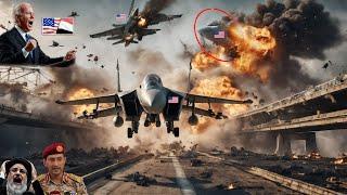 Strong Defense 200 U.S F-22 Raptor Jets Taken Down by Iran & Destroys 300 US Vehicles Yemen
