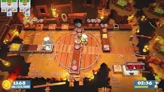 Overcooked 2 Level 2-6 2-Player Former World Record Score 2644